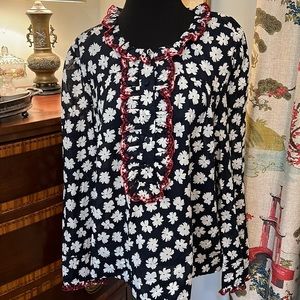 NWT J Crew Floral Blouse size L
